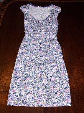Boden floral Knit dress stretch 6 paisley